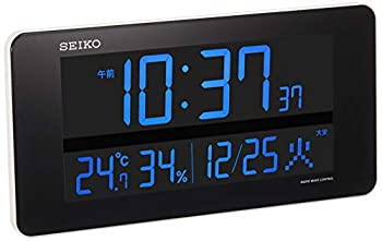 【中古】（人並み外れたに好いたらしい）セイコー 時辰儀 柱時計 置き時計 兼用 電磁波 デジタル 遣り取り式 色合い液晶 つづき物C3 白 DL208W SEIKO