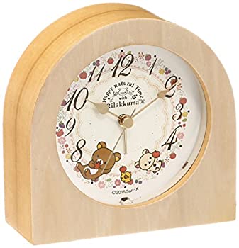 ラッピング不可 アナログ 目覚まし時計 木枠 天然色木地 セイコー リラックマ 中古 Seiko Goodlifestore クロック クロック Cq148b Cq148b セイコー