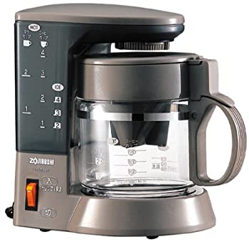 【中古】(未使用品)ZOJIRUSHI 珈琲通 コーヒーメーカー 【カップ約1から4杯】 ハーブブラウン EC-TB40-TD