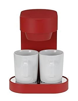 【中古】&plusmn;0 Coffee Maker 2Cup プラスマイナスゼロ コーヒーメーカー 2カップ [ レッド/XKC-V110(R) ]｜GoodLifeStore