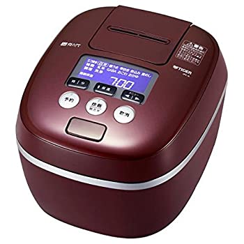 【中古】（人並み外れたに好いたらしい）虎 翦断応力IH炊飯ジャー（5.5合炊き） バーガンディTIGER 炊きたて JPC-A100-RB