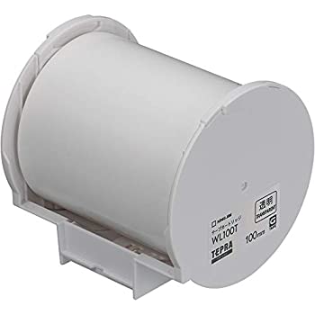 【中古】KING JIM テプラGrand磁気テープ薬莢 澄み切った下げ札 100粍 WL100T