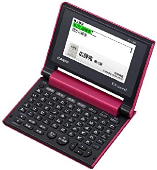 【中古】（人並み外れたに似つかわしい）カシオ 陰電子字引き エクスワード 日本語 パウダーコンパクト模範例 XD-C500RD 赤いこと