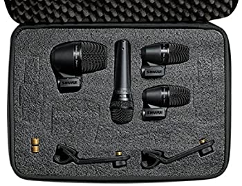 【中古】SHURE 膜鳴楽器用 マイクロホン書き割り (4本) PGADRUMKIT4
