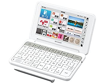 【中古】シャープ カラ&mdash;電子辞書 Brain 生活・教養モデル ホワイト系 PW-SA4-W｜GoodLifeStore