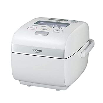 【中古】（非常に良い）象印 圧力IH炊飯ジャー(5.5合炊き) 雪白 ZOJIRUSHI 炎舞炊き NW-KB10-WZ