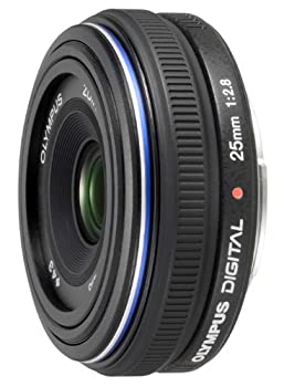 【中古】OLYMPUS 標準尺度ホットケーキ水晶体 ZUIKO DIGITAL 25粍 F2.8 カメラ用交換レンズ-TV・オーディオ・カメラ