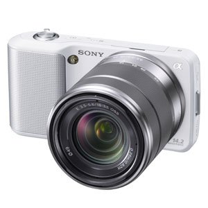 【中古】（非常に良い）ソニー SONY デジタル一眼α NEX-3 ズームレンズキット ホワイト NEX-3K/W