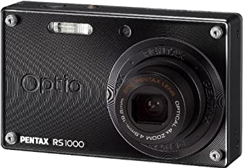 【中古】（非常に良い）PENTAX デジタルカメラ Optio RS1000 ブラック 1400万画素 27.5mm 光学4倍 着せ替えOPTIORS1000BK