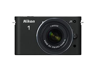 【中古】Nikon ミラーレス一眼カメラ Nikon 1 (ニコンワン) J1 (ジェイワン) 標準ズームレンズキット ブラックN1 J1HLK BK｜GoodLifeStore
