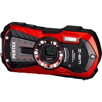 【中古】PENTAX 防水デジタルカメラ Optio WG-2 (バーミリオンレッド) 約1600万画素 CALSモード OPTIOWG-2RD|GoodLifeStore