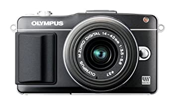 【中古】OLYMPUS ミラーレス一眼 PEN mini E-PM2 レンズキット ブラック E-PM2 LKIT BLK|GoodLifeStore