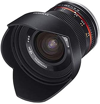 【中古】SAMYANG 単焦点広角レンズ 12mm F2.0 ブラック マイクロフォーサーズ用 APS-C用|GoodLifeStore
