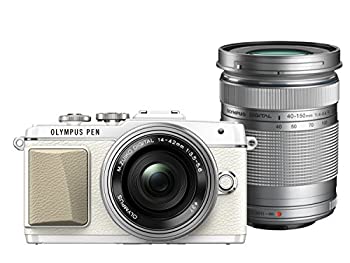 【中古】（非常に良い）OLYMPUS PEN E-PL7 EZダブルズームキット ホワイト ミラーレス一眼  E-PL7 EZ DZKIT WHT