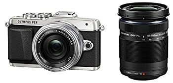 【中古】（非常に良い）OLYMPUS PEN E-PL7 EZダブルズームキット シルバー ミラーレス一眼 E-PL7 EZ DZKIT SLV