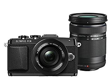 【中古】OLYMPUS PEN E-PL7 EZダブルズームキット ブラック ミラーレス一眼 E-PL7 EZ DZKIT BLK｜GoodLifeStore