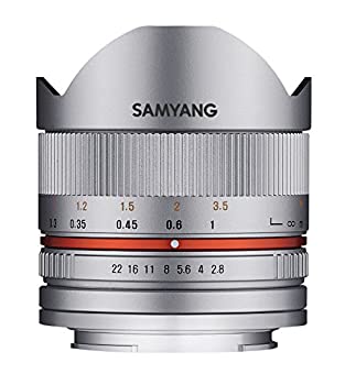 【中古】（非常に良い）SAMYANG 単焦点魚眼レンズ 8mm F2.8 II シルバー フジフイルム X用 APS-C用