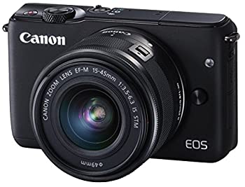 【中古】Canon ミラーレス一眼カメラ EOS M10 レンズキット(ブラック) EF-M15-45mm F3.5-6.3 IS STM 付属 EOSM10BK-1545ISSTMLK
