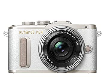 【中古】（非常に良い）OLYMPUS ミラーレス一眼 E-PL8 レンズキット ホワイト
