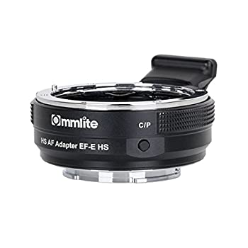 【中古】（人並み外れたに似つかわしい）Commlite レンズマウントアダプター コマーシャル-EF-E HS (加農砲EFマウント水晶体 → ソニーEマウントうつり変わり） 陰電子接触点付き添い人、ハイスピード対照A