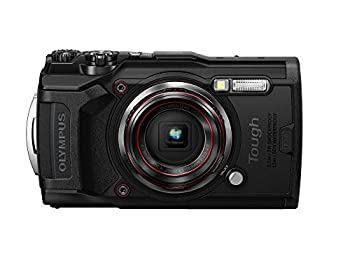 【中古】（非常に良い）OLYMPUS デジタルカメラ Tough TG-6 ブラック 1200万画素CMOS F2.0 15m 防水 100kgf耐荷重 GPS 内蔵Wi-Fi TG-6BLK