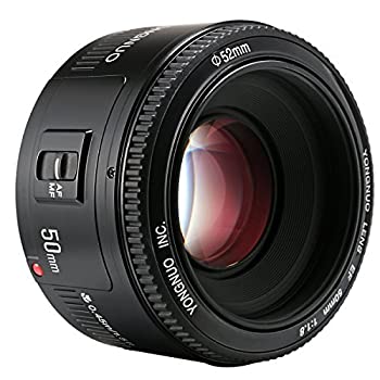 【中古】YONGNUO YN50粍 F1.8 単興味の中心水晶体 加農砲 EFマウント フルサイズ相応う 標準尺度水晶体 カメラ・ビデオカメラ・光学機器-TV・オーディオ・カメラ