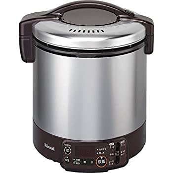 【中古】リンナイ こがまる タイマー・ジャー付きガス炊飯器 10合炊き・ダークブラウン・プロパンガスLPG用 RR-100VMT(DB) LP