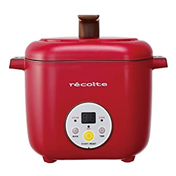 【中古】（非常に良い）レコルト ヘルシーコトコト 2段同時調理器 レッド RHC-1R