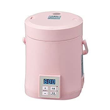 【中古】（非常に良い）AL COLLE(アルコレ) ミニライスクッカー(ミニ炊飯器)タイマー付き ピンク ARCT104P