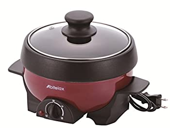 【中古】アビテラックス 電気ミニプレート グリル鍋 レッド/ブラック APN-16G-R｜GoodLifeStore