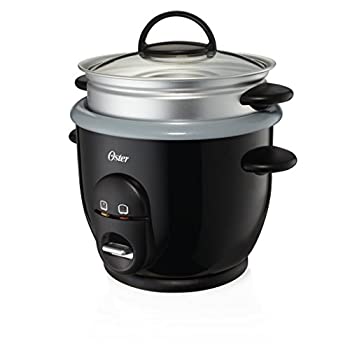 【中古】（非常に良い）Osterチタン注入6 Cup Rice \u0026 Grain Cooker with蒸気トレイckstrc61 K-teco、M / 1サイズ、シルバー/ブラック
