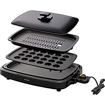 【動作確認済】【中古】アイリスオーヤマ 網焼き風ホットプレート プレート3枚 APA-137-B ブラック系 楽天市場】【中古】アイリスオーヤマ ホットプレート たこ焼き 焼肉