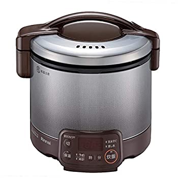 【中古】(非常に良い)リンナイ タイマー付ガス炊飯器【プロパンガスLP用】 ダークブラウンRinnai こがまる 3合 RR-030VQT(BD)-LP