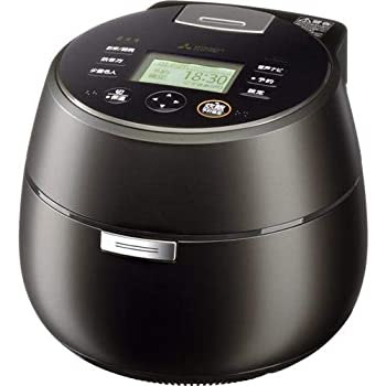 【中古】（人並み外れたに好いたらしい）三菱 IHジャー炊飯器（5.5合炊き） 黒真珠MITSUBISHI 本炭釜 KAMADO NJ-AWA10-B