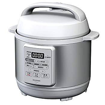 【中古】（非常に良い）アイリスオーヤマ 電気圧力鍋 3.0L 12種類自動メニュー搭載 予約調理対応 ホワイト PC-EMA3-W