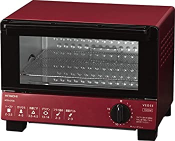 【中古】日立 オーブントースター 1 000W 角型パン2枚焼き HTO-CT35 R レッド｜GoodLifeStore