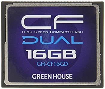 【中古】(非常に良い)グリーンハウス 233倍速(37MB/s)ハイスピードコンパクトフラッシュ 16GB GH-CF16GD|GoodLifeStore