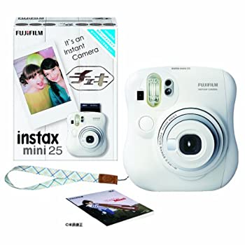【中古】FUJIFILM インスタントカメラ チェキ instax mini 25 ホワイト INS MINI 25 WT N|GoodLifeStore