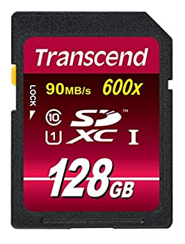 【中古】（人並み外れたに好いたらしい） Transcend SDXC歌留多 128GB Class10 UHS-I相応う (最大限度移らす速力度90MB/s) TS128GSDXC10U1