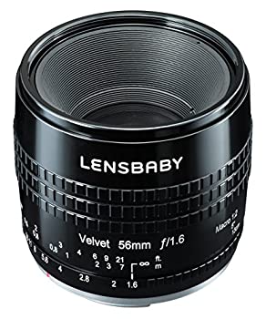 【中古】Lensbaby ソフトレンズ Velvet 56 56mm F1.6 キヤノンEFマウント ブラック フルサイズ対応 860045
