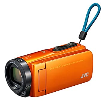 【中古】（非常に良い）JVCKENWOOD JVC ビデオカメラ Everio R 防水 防塵 Wi-Fi 64GB サンライズオレンジ GZ-RX670-D