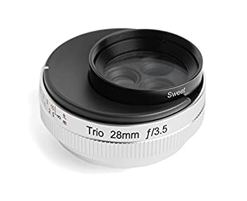 【中古】Lensbaby 単焦点レンズ Trio 28 28mm F3.5 フジフイルム Xマウント Sweet/Velvet/twist切替式 マニュアルフォーカス シルバー｜GoodLifeStore