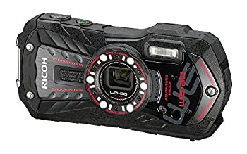 【中古】（非常に良い）RICOH 防水デジタルカメラ RICOH WG-30 エボニーブラック 防水12m耐ショック1.5m耐寒-10度 RICOH WG-30 BK 04591