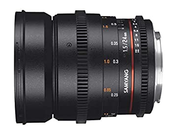 【中古】（人並み外れたに似つかわしい）SAMYANG 24粍 T1.5 VDSLR ED AS IF UMC II マイクロフォーサーズ用 フルサイズ相応う フォローフォーカスギア積み上げる