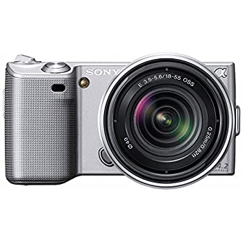【中古】（人並み外れたに好いたらしい）ソニー SONY デジタル一眼α NEX-5 望遠レンズ一揃いの道具 しろがね色 NEX-5K/S