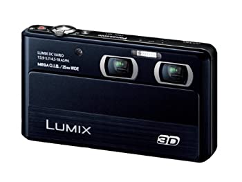 【中古】（人並み外れたに似つかわしい）パナソニック デジタル写真機 ルミックス 3D1 光学4倍 黒いこと DMC-3D1-K