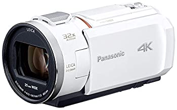 【中古】（非常に良い）パナソニック 4K ビデオカメラ VZX2M 64GB 光学24倍ズーム ピュアホワイト HC-VZX2M-W