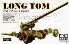 【中古】（非常に良い）AFVクラブ 1/35 155m砲 M59 ロングトム プラモデル