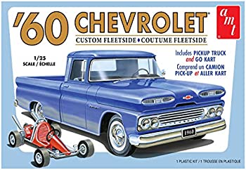 【中古】（非常に良い）AMT 1/25 1960年型 シェビー カスタム フリートサイド ピックアップ w／ゴーカート プラモデル AMT1063