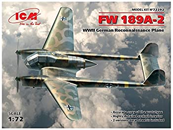 【中古】（非常に良い）ICM 1/72 ドイツ空軍 フォッケウルフ Fw189A-2 プラモデル 72292 7,394円